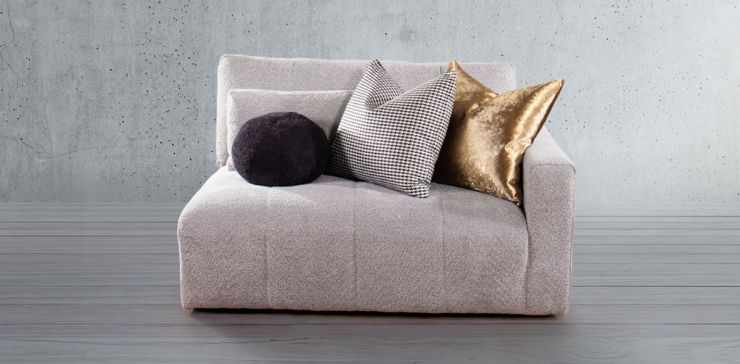 Sillón Brazo Derecho Adela Gris