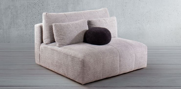 Sillón sin Brazos Adela Gris