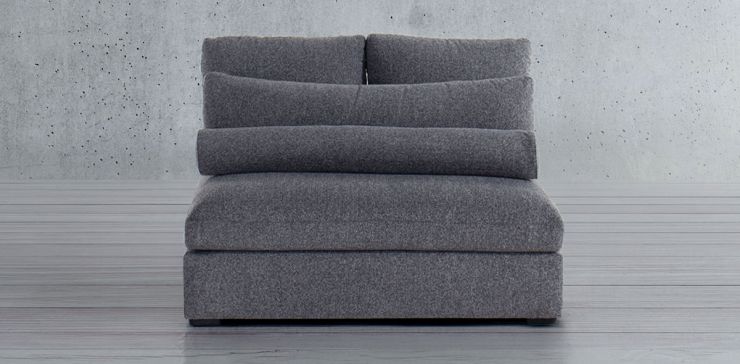 Sillón sin Brazos Alexander Gris