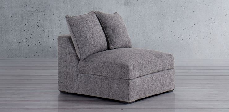 Sillón sin Brazos Bella Gris Oxford
