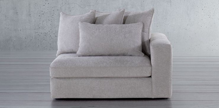Sillón Derecho Kyna Gris