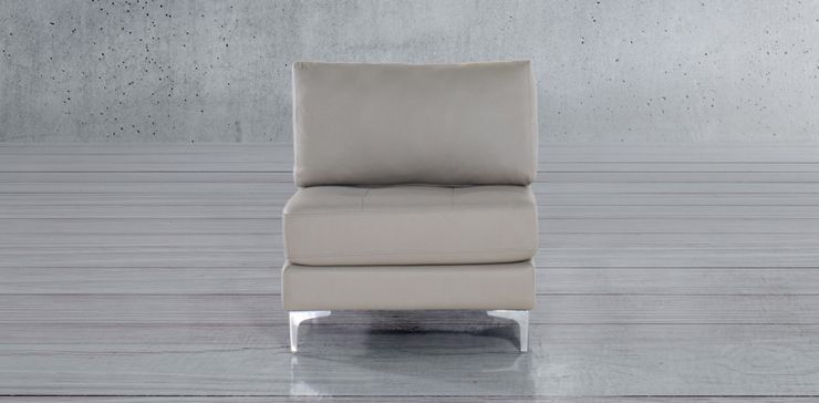 Sillón Piel Susan Gris