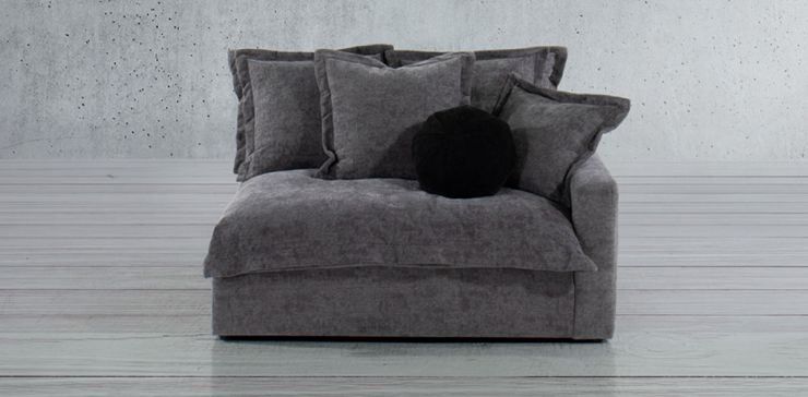 Sillón Brazo Derecho Trivoli Gris