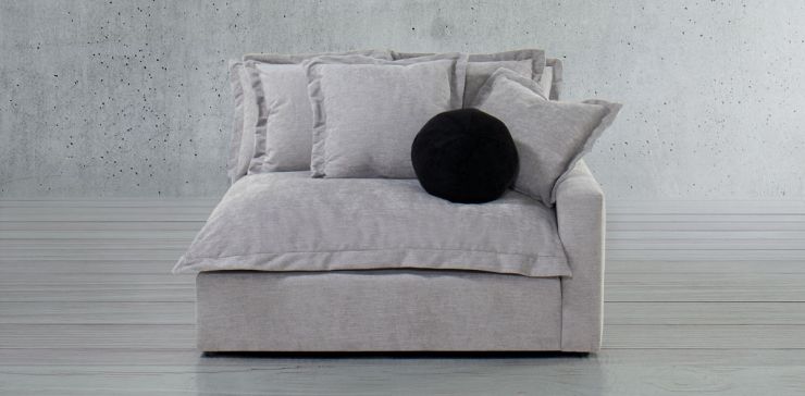 Sillón Derecho Trivoli Gris claro