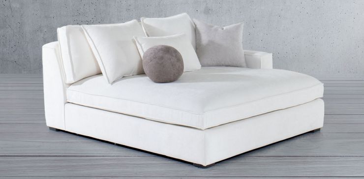 Chaise Long Derecho Tramontana Blanco