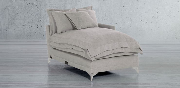 Sillón Derecho Largo Daria Café