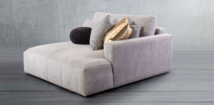 Chaise Long Derecho Adela Gris