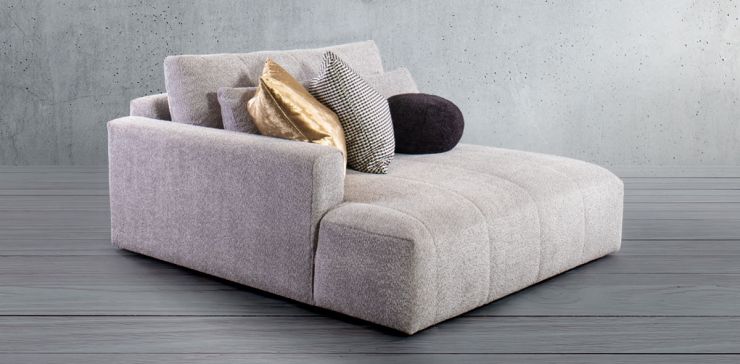 Chaise Long Izquierdo Adela Gris