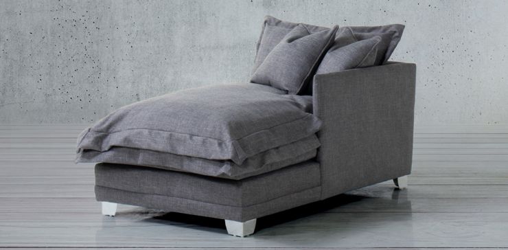 Chaise Long Brazo Derecho Daria Gris