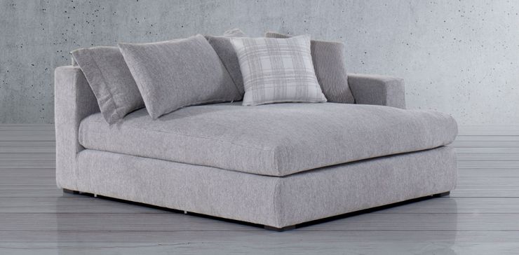 Chaise Brazo Derecho Bella Gris
