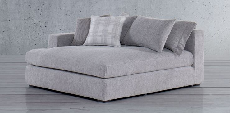 Chaise Brazo Izquierdo Bella Gris