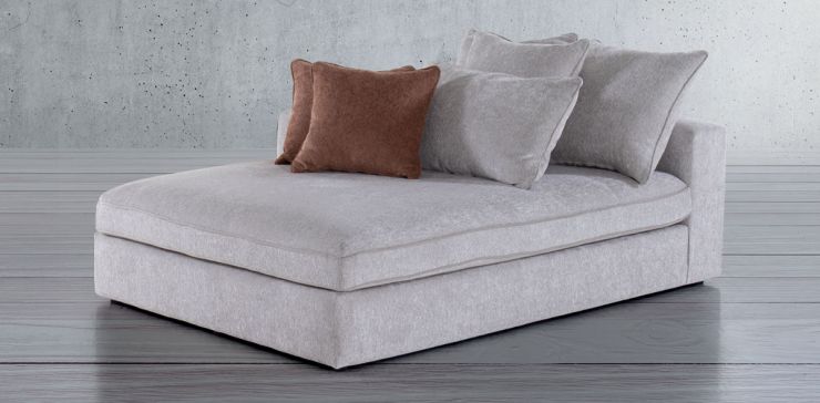 Sillón Largo Izquierdo Kyna Gris