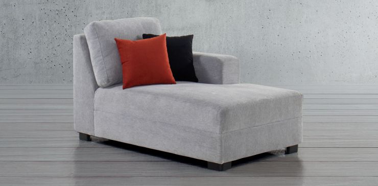 Sillón Largo Derecho Terra Gris