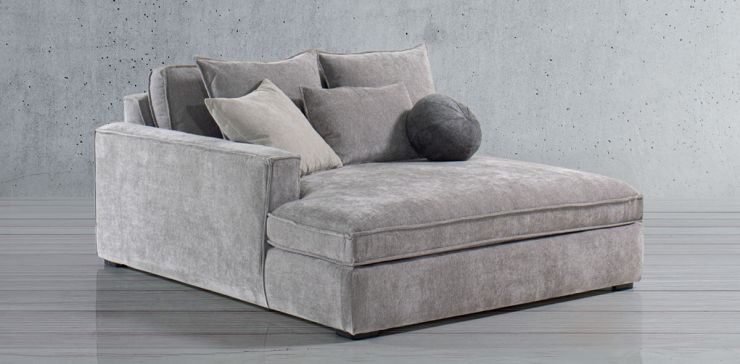 Chaise Long Izquierdo Tramontana Gris