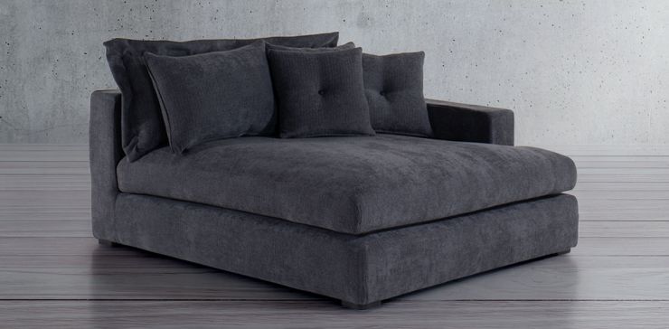 Chaise Long Derecho Ashmont Negro