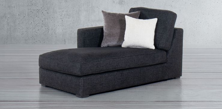 Chaise Long Izquierdo Bogart Negro