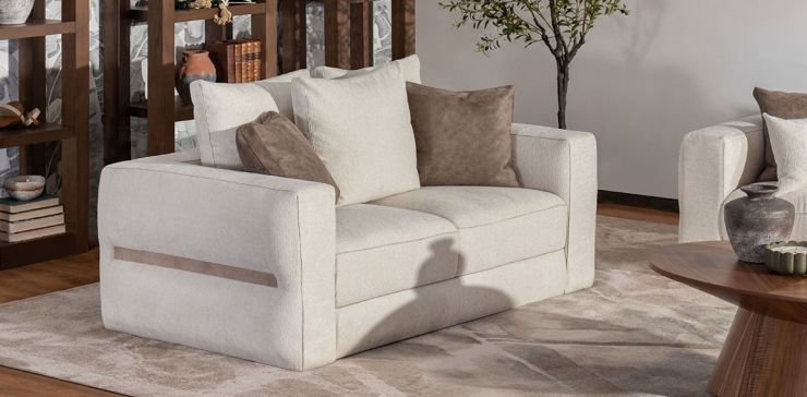 Sofá 2 Plazas Keaton Beige