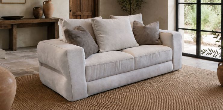 Sofá 2 Plazas Keaton Beige