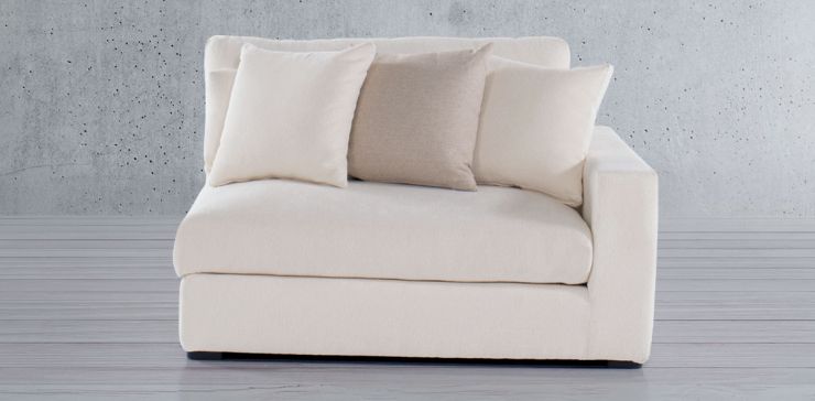 Sofá 2 Plazas Derecho Vermont Beige