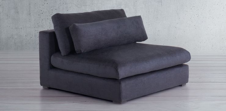 Sofá 2 Plazas Vermont Negro