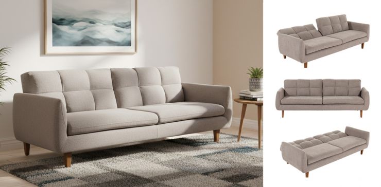 Sofá Cama Olmos Beige