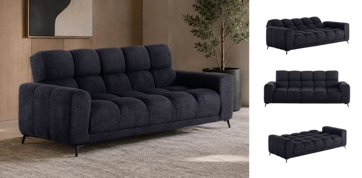 Sofá Cama Nube Negro