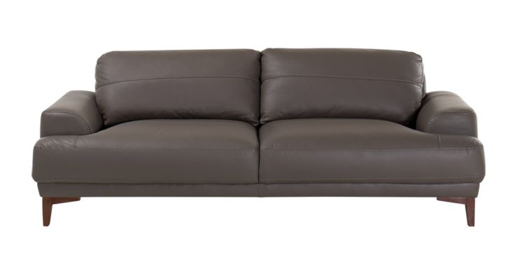 Sofá de Piel Kaida Gris