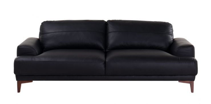 Sofá de Piel Kaida Negro