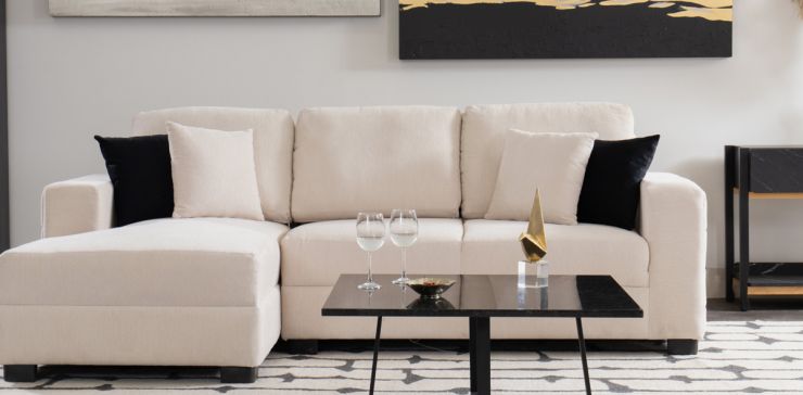 Sala en L Izquierda Terra Beige