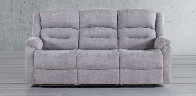 Sofá con Reclinables Cl Brooklyn Gris