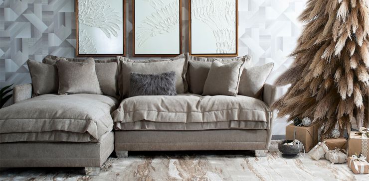 Sala en L Izquierda Daria Beige