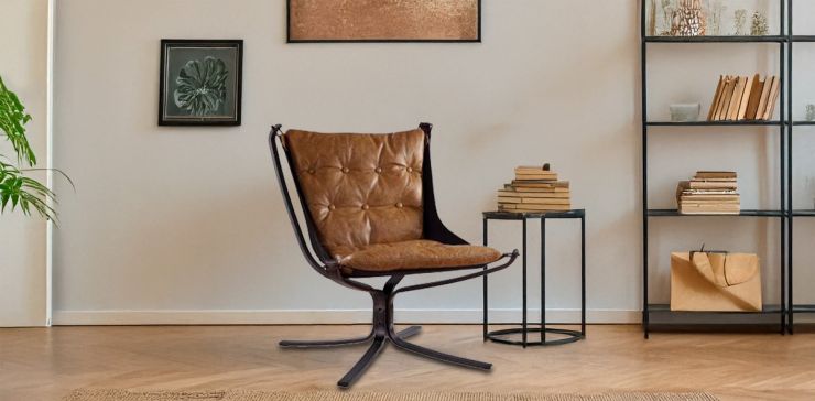 Sillón Ocasional Carney Tela Café