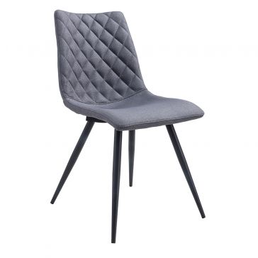 Silla Brent Tela Gris