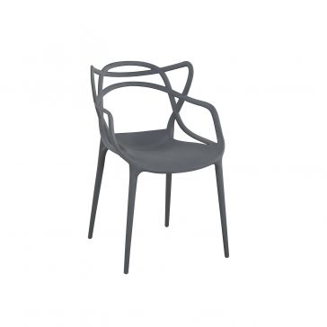 Silla Burdeos Plástico Gris