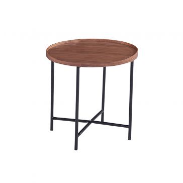 Mesa Ocasional Patas P/Mesa Ocasional 50 Cm Redonda Brent Madera Café