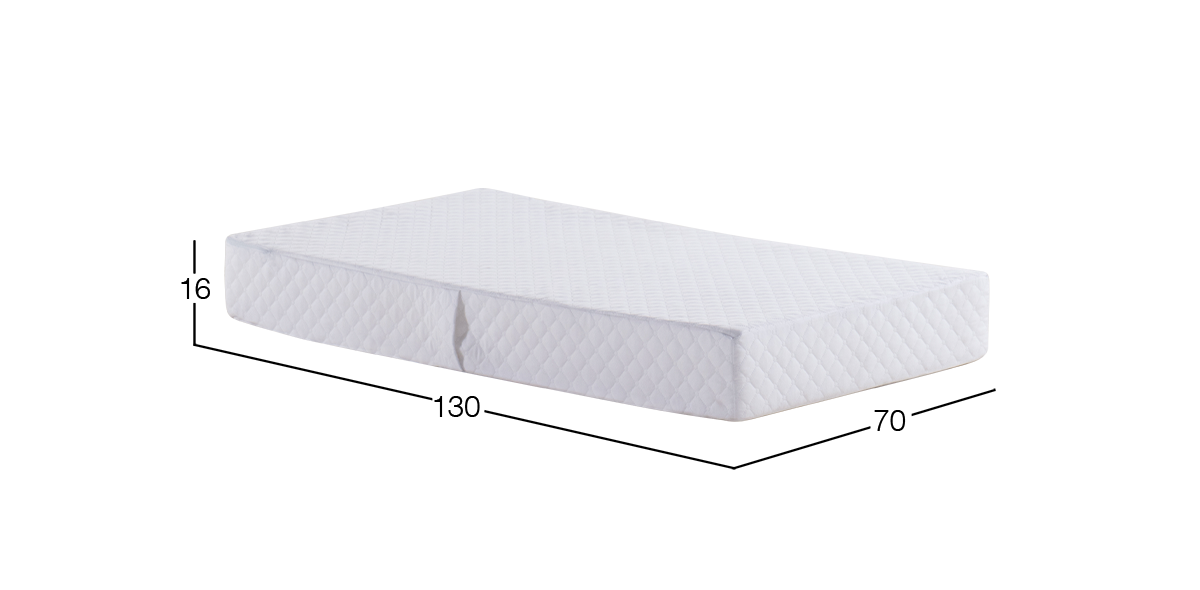 Colchón para Cuna 70 x 130 cm Happy Baby Blanco