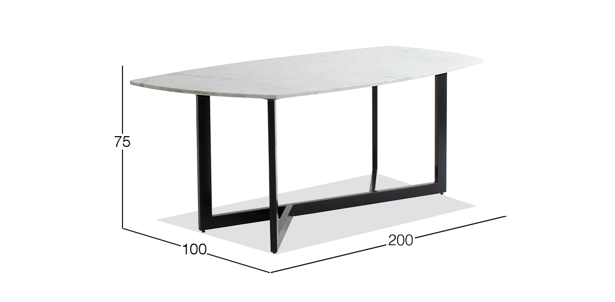 Mesa Comedor Stone Mármol Carrara 