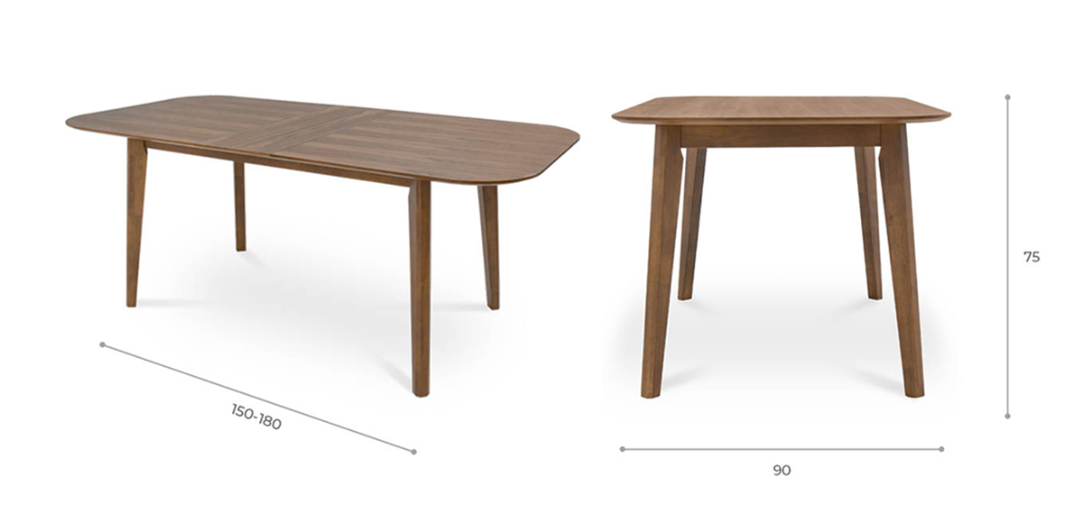 Mesa Comedor Rectangular 150 x 90 cm Duxi Café