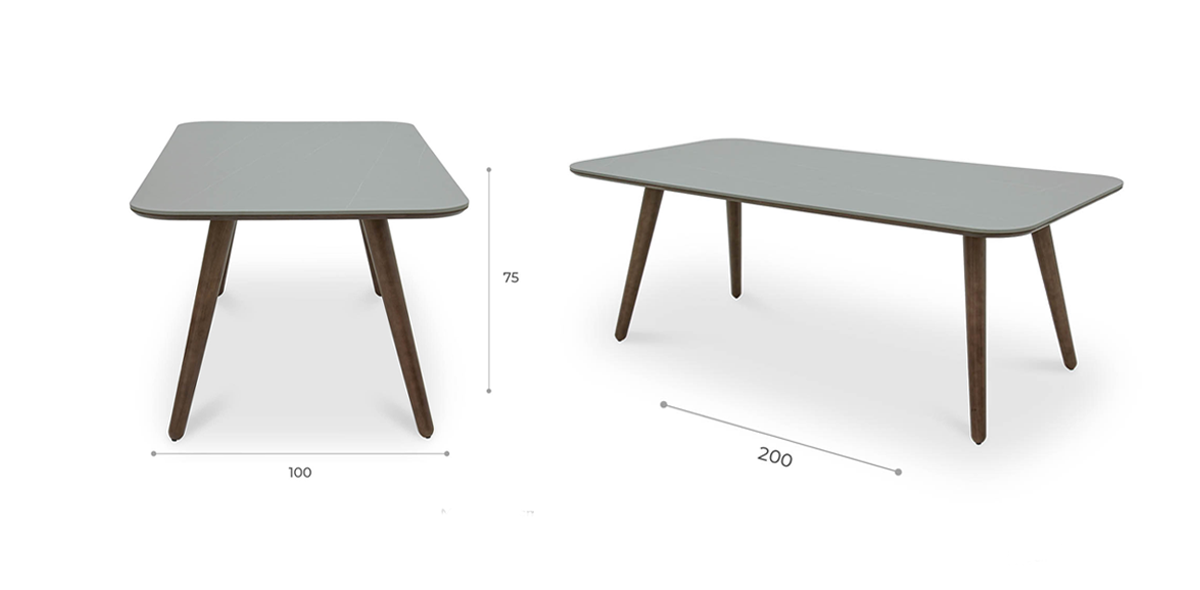 Mesa Comedor Rectangular 200 x 100 cm Kalu Café