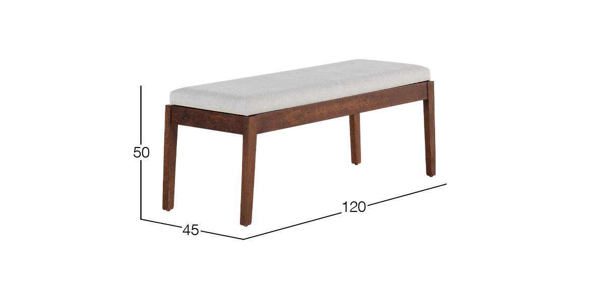Banca 120 cm Granada II Beige