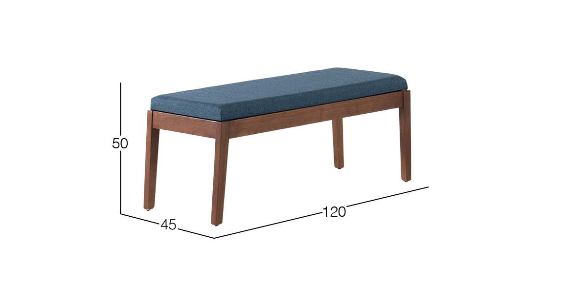 Banca 120 cm Granada Azul