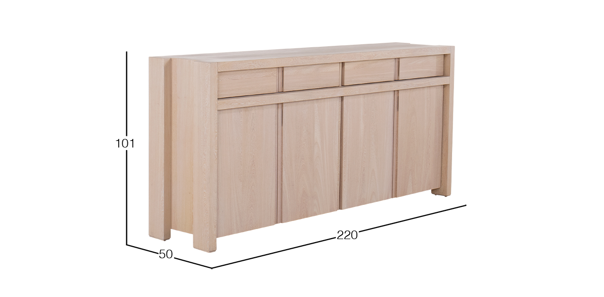 Buffet 220 cm Vintage Beige