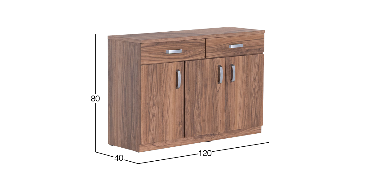 Buffet 120 cm Ivela Nogal