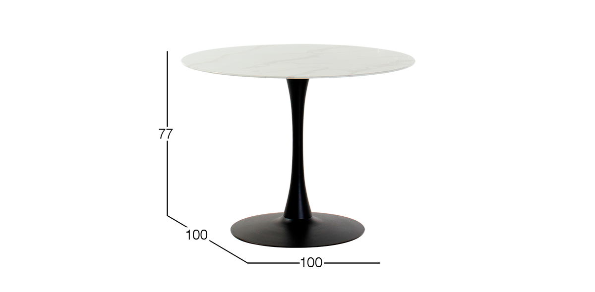 Mesa Comedor 100 cm Claire Blanco