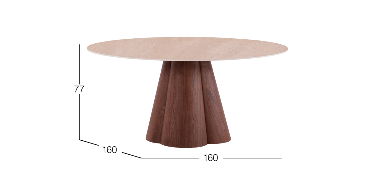 Mesa Comedor 160 cm Ginger Beige
