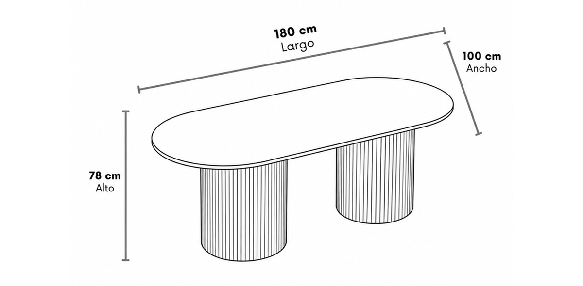 Mesa Comedor de Mármol 180 x 100 cm Karra Beige