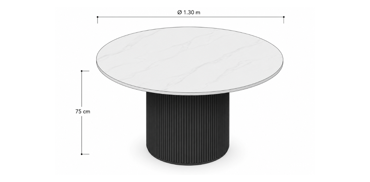 Mesa Comedor 130 cm Nova Blanco