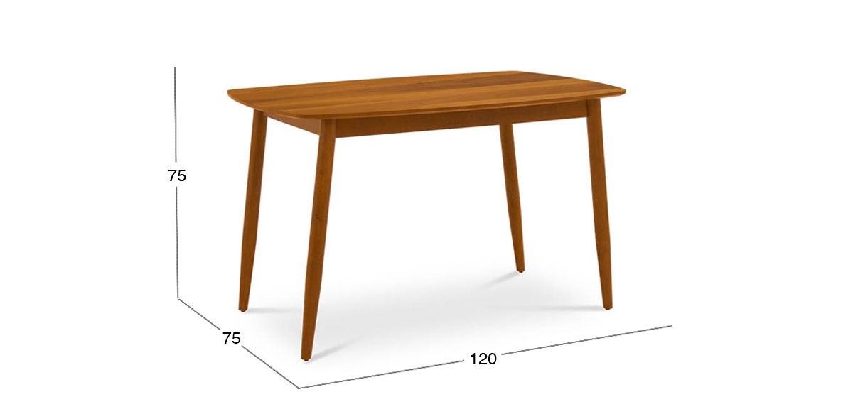 Mesa Comedor 120 x 75 cm Fed Nogal