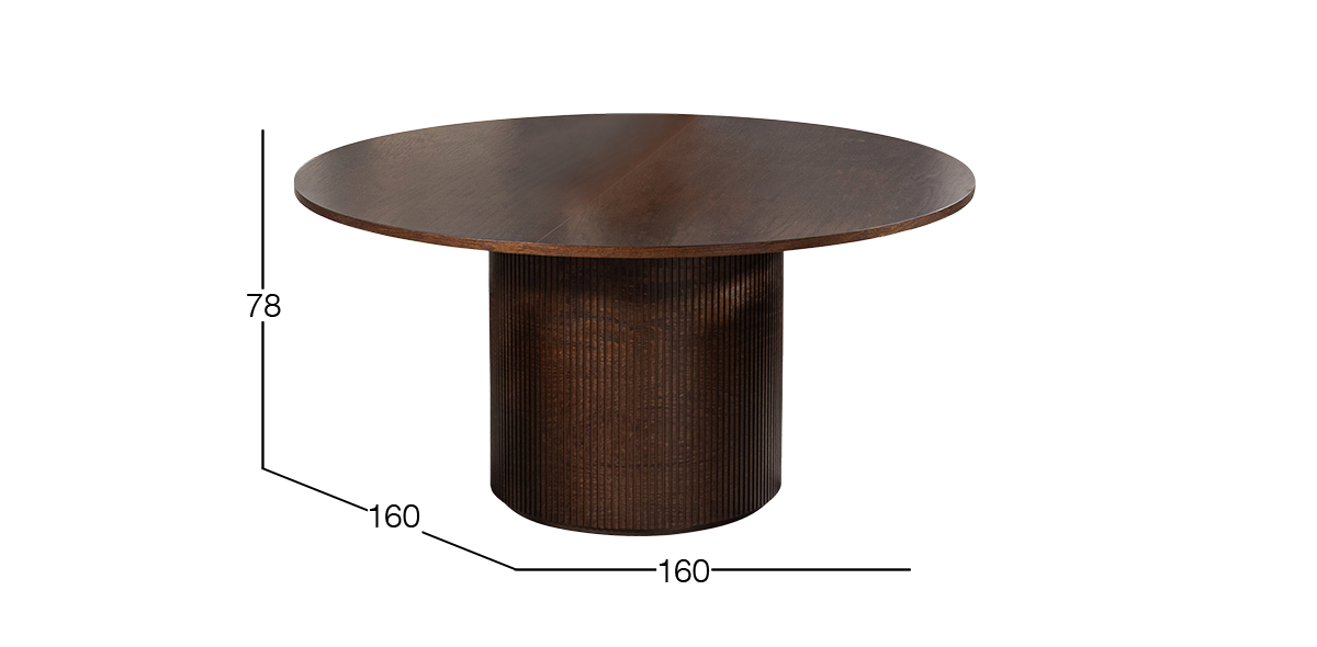 Mesa Comedor 160 cm Astor Nogal