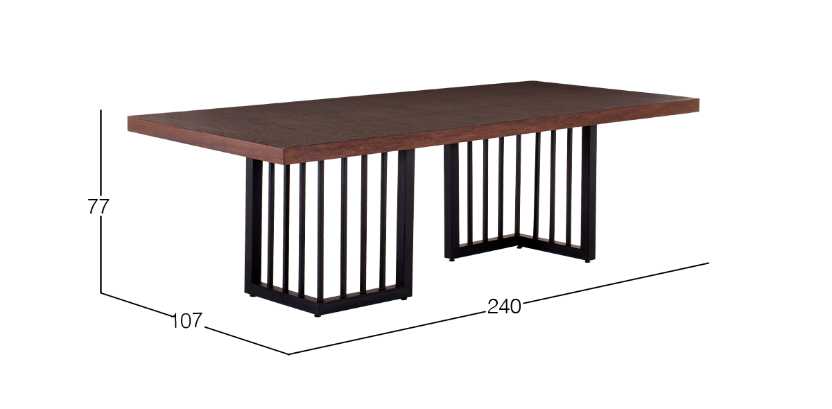 Mesa Comedor Borelli Nogal